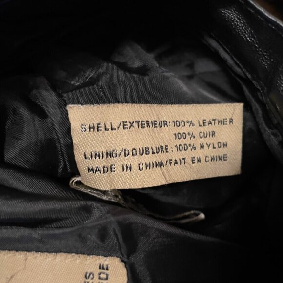 RTG VTG 100% Highβ Quality Leather High-Waist Regular Fit Black Pants Size 5 - Picture 10 of 10